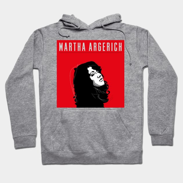 Martha Argerich Hoodie by vivalarevolucio